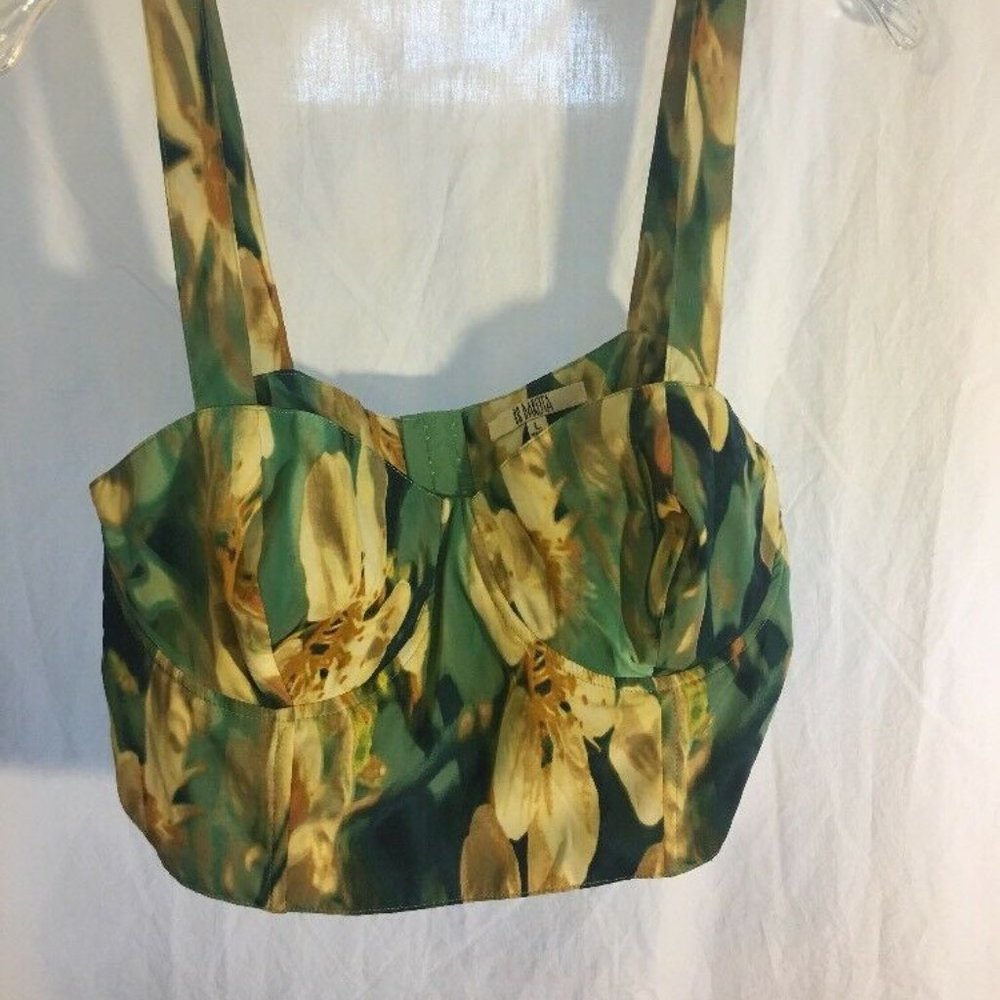 BB Dakota Mint Julip Cropped Bustier - NWT